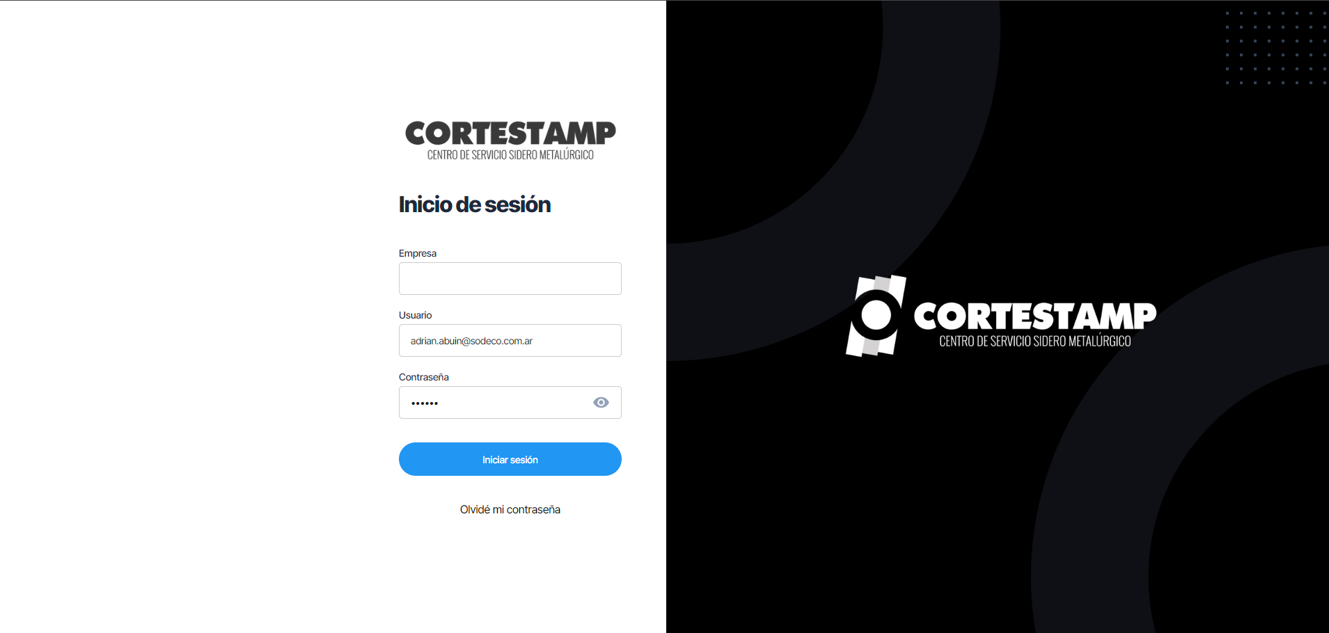 Portal Clientes - Cortestamp
